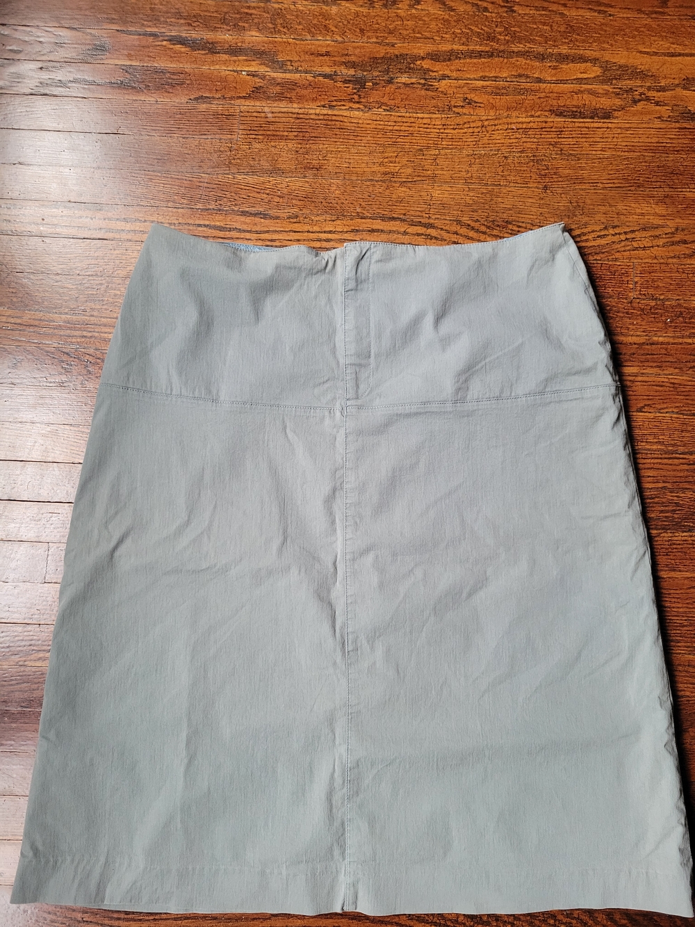 Banana Republic Women's Classic Stretch Skirt Knee-lengt Olive Cotton Blend Sz12 - Picture 5 of 14